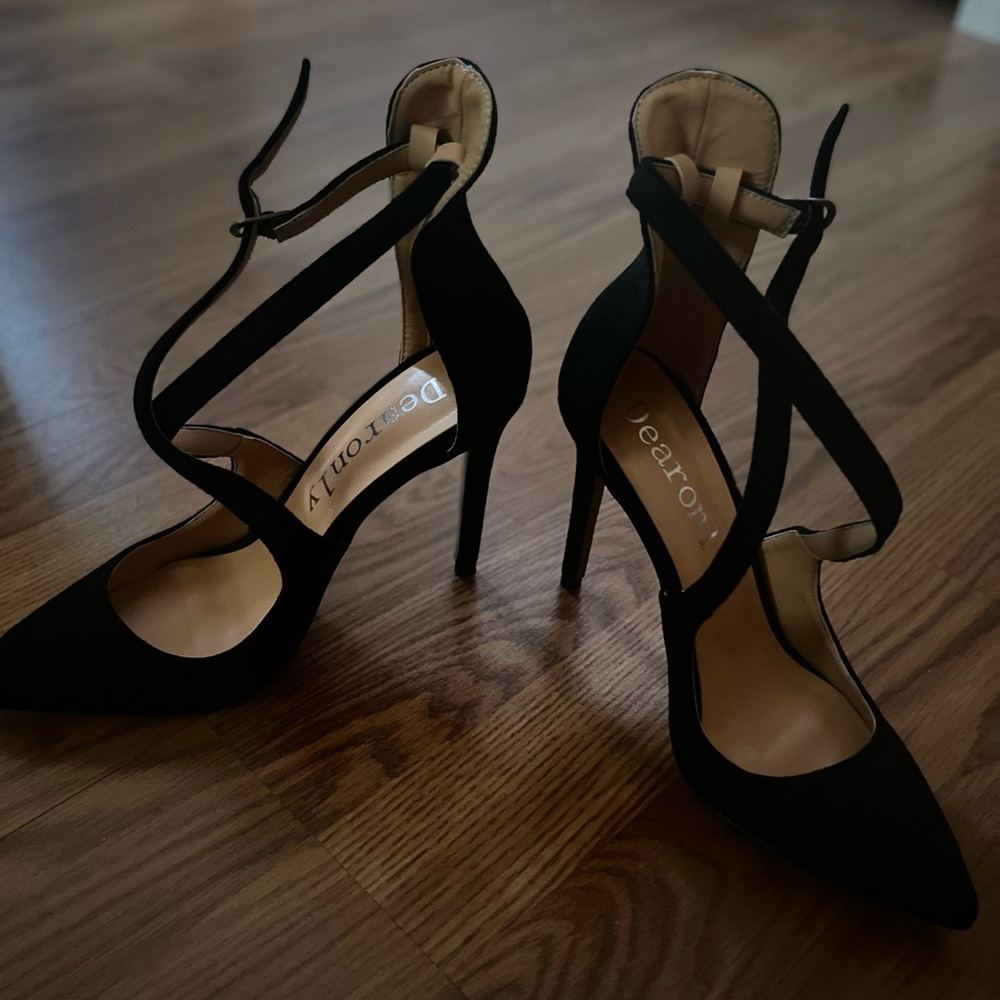 Back Suede High Heels size 5! Never used! - Picture 4 of 5
